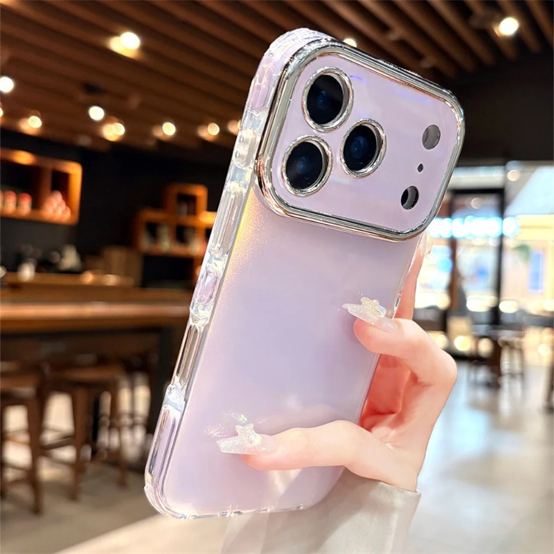 Camera Lens Protector - Casing Ponsel Mengkilap Warna Permen Lensa