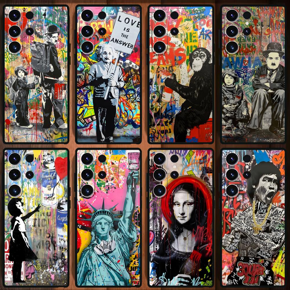 Samsung Galaxy S25 - Casing Ponsel Seni Grafiti Banksy untuk