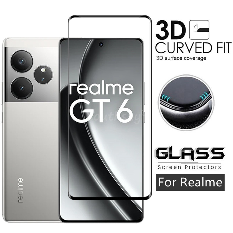 Realme Gt 6 - Kaca perlindungan menyeluruh untuk Realme GT