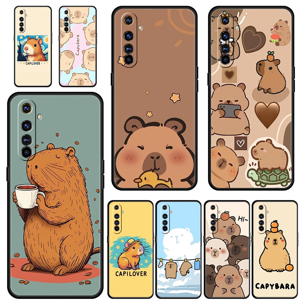 Realme Gt 6 - Casing Ponsel Anime Capybara Porpoise untuk
