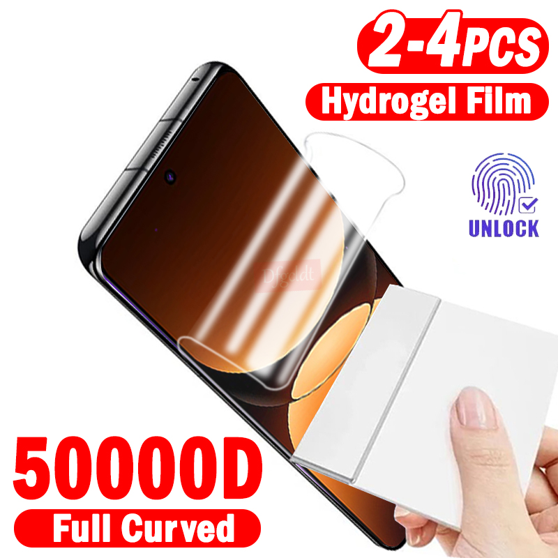 Realme Gt 6 - 2-4 Buah Film Hidrogel Melengkung Penuh