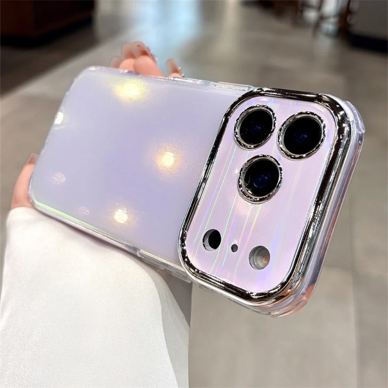 Casing Ponsel Mengkilap Warna  - Camera Lens Protector ulasan dan harga