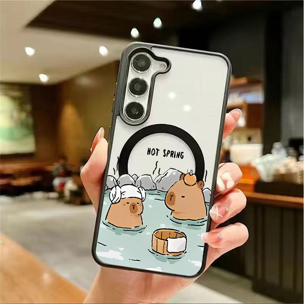 Casing Ponsel Magnetik Transpa - Samsung Galaxy S25 ulasan dan harga